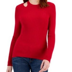 Ribbed Red Sweater